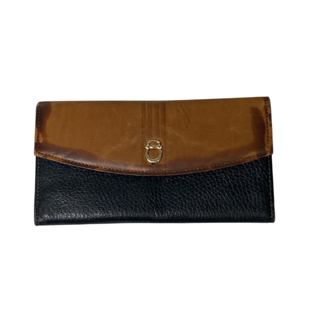 Princess Gardner Genuine Lambskin Leather Wallet | Vintage Two-Tone Clutch Chic